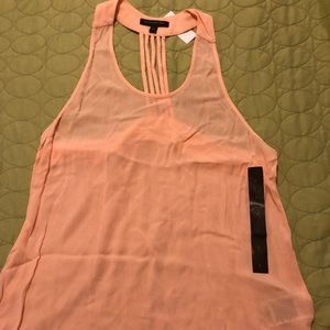 Peach colored racer back top